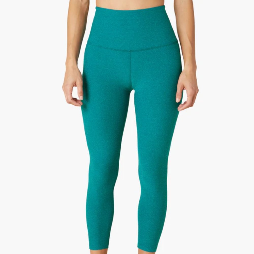Beyond Yoga Spacedye High Waisted Capri Legging Bay Blue Heather LG